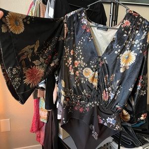 Zara Velveteen Seamless Bodysuit